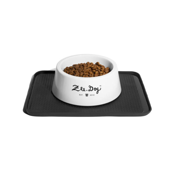 משטח שחור לקערת אוכל לכלב - מונע נמלים ZEE.MAT
