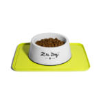 משטח בצבע ליים לקערת אוכל לכלב - מונע נמלים ZEE.MAT